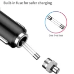 Car Charger With Switch Double Cigarette Hole Car Socket - Image 4