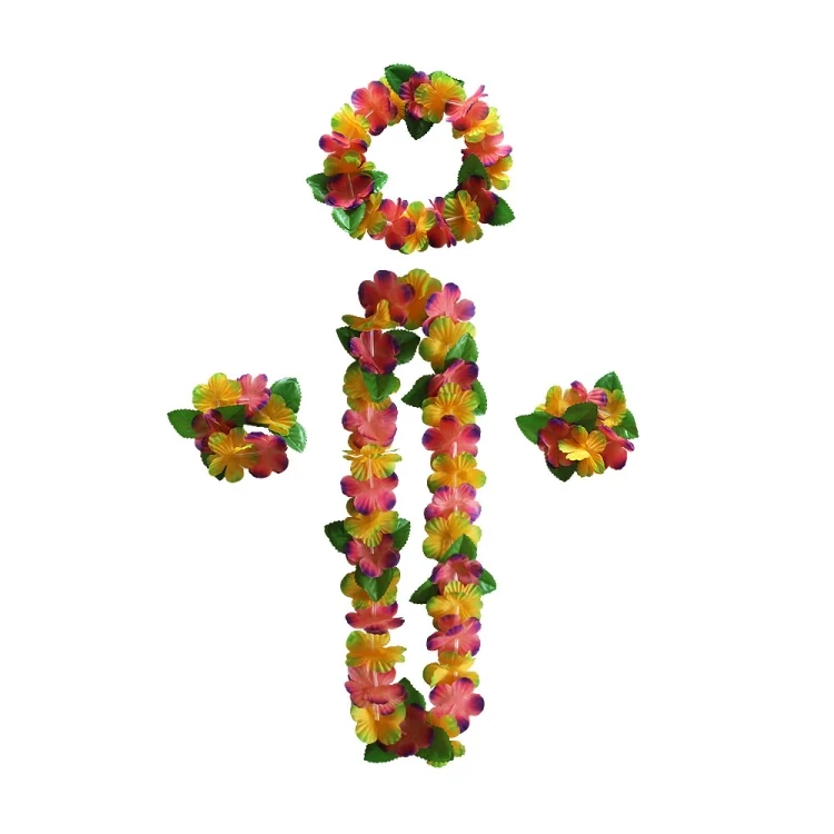 5 PCS CK-053 12-Color Petal Party Decoration Hawaiian Wreath