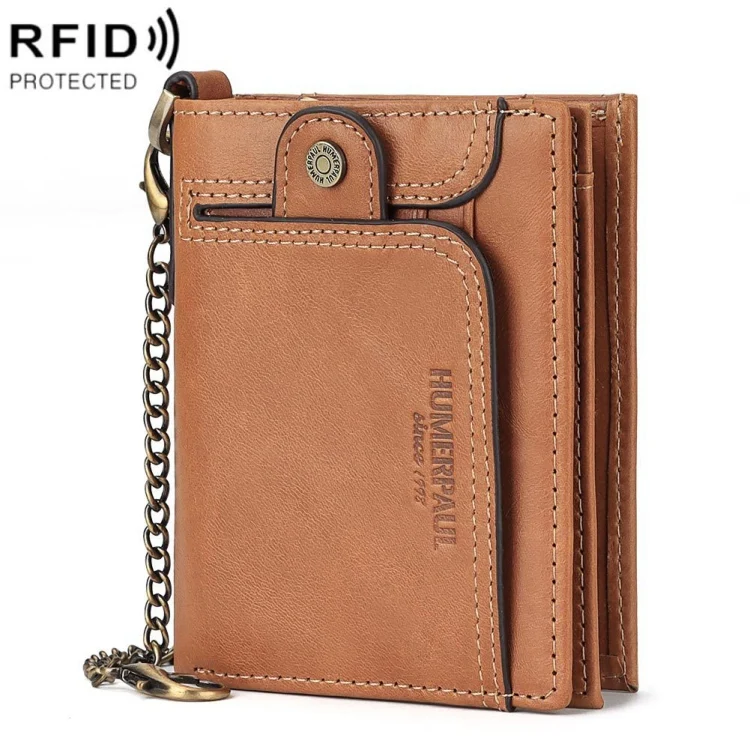 HUMERPAUL BP950 RFID Anti-Magnetic Men Wallet Large Capacity Multi-Card Solt Pocket