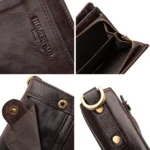 HUMERPAUL BP950 RFID Anti-Magnetic Men Wallet Large Capacity Multi-Card Solt Pocket - Image 4