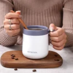 Round Bottom Flip Lid Office Cup Drinking Cup With Handle