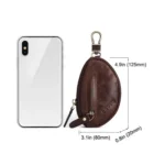 BP807 Car Key Case Casual Leather Key Chain Coin Pocket - Image 3