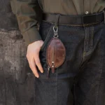 BP807 Car Key Case Casual Leather Key Chain Coin Pocket - Image 6