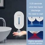 Kuaierte Automatic Induction Spray Sterilizer Wall Mounted Soap Dispenser - Image 2