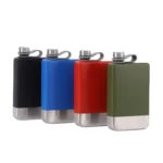 9oz Portable 304 Stainless Steel Flagon Whiskey Vodka Wine Pot Hip Flask - Image 2