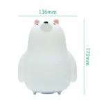 LED Small Night Light Cartoon Bear Pat Light Colorful Atmosphere Lights - Image 2