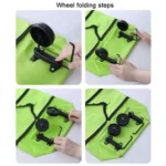 Portable Shopping Cart Foldable Tote With Wheels - Image 4