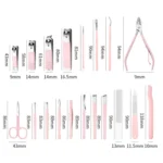 Stainless Steel Nail Clipper Set Beauty Eyebrow Trimmer, Color: - Image 2