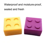 SD-J-406 28 Grids Portable Colorful Compartment Detachable Plastic Building Block Pill Box - Image 5