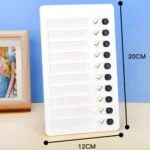 Wall Hanging Checklist Memo Boards Adjustable Checklist Board,Style: Blank Paper Card - Image 3