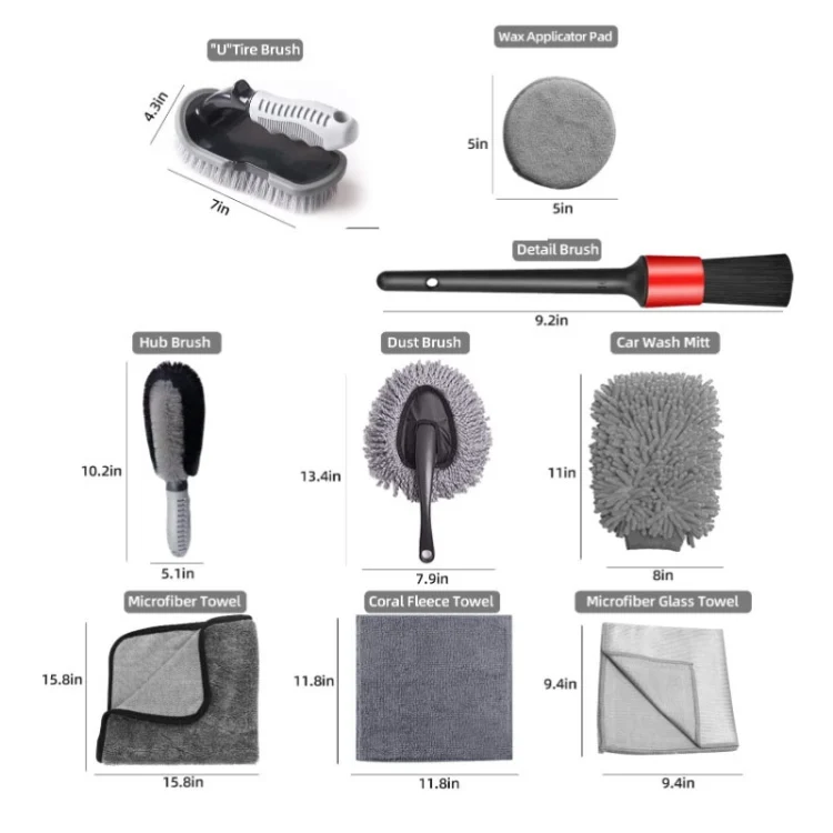 TBD0602655201_B1.webp Car Waterproof Gloves Tire Gap Cleaning Brush Car Wash Set - Image 2