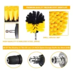 6PCS Electric Drill Head Car Tire Floor Crevice Cleaning Brush - Image 4