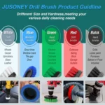 6 PCS / Set Kitchen Bathroom Car Tire Floor Crevice Clean Diamond Brush - Image 2