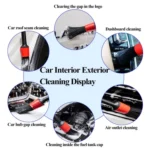 9 PCS / Set Car Interior Outlet Air Conditioning Brush Details Cleaning Brush - Image 6