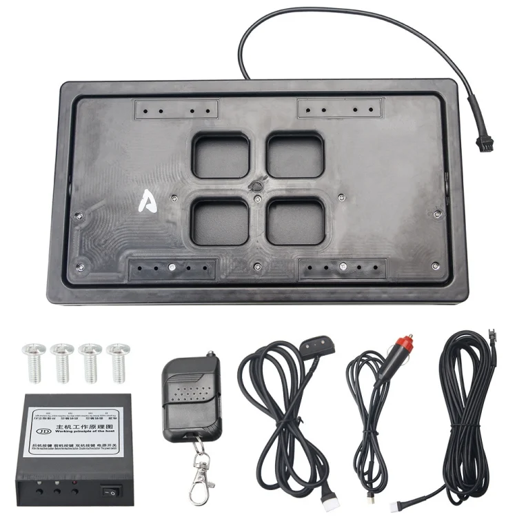 TBD06026605_1.webp US Standard Car Flip Retractable License Plate Holder Hidden Shutter Cover License Plate Holder - Image 2