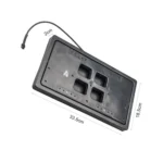 US Standard Car Flip Retractable License Plate Holder Hidden Shutter Cover License Plate Holder - Image 3