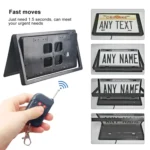 US Standard Car Flip Retractable License Plate Holder Hidden Shutter Cover License Plate Holder - Image 6