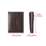 HUMERPAUL BP992 RFID Anti-Magnetic Multi-Card Position Zipper Coin Purse Leather Men Wallet - Image 3