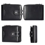 HUMERPAUL BP948-s RFID Anti-Theft Brush Men Leather Wallet Short Coin Purse - Image 6