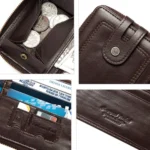HUMERPAUL BP948-s RFID Anti-Theft Brush Men Leather Wallet Short Coin Purse - Image 3