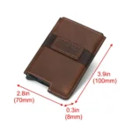HUMERPAUL BP977 RFID Anti-Theft Card Box Leather Automatic Credit Card Set - Image 3