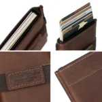 HUMERPAUL BP977 RFID Anti-Theft Card Box Leather Automatic Credit Card Set - Image 5