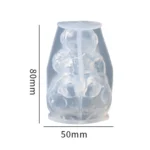 D2120 DIY Drop Mold Lunar Astronaut Bulb Ornament Silicone Mold Office Epoxy Ornament - Image 3