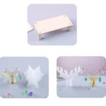 D617 DIY Drop Mold Deer Antler Ornament Silicon Mold - Image 2