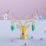 D617 DIY Drop Mold Deer Antler Ornament Silicon Mold - Image 6