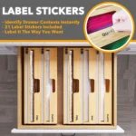 Aluminum Foil Wrap Dispenser Wood Storage Box for Kitchen Drawer,Style: - Image 4