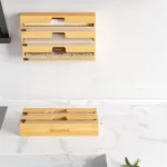 Aluminum Foil Wrap Dispenser Wood Storage Box for Kitchen Drawer,Style: - Image 5