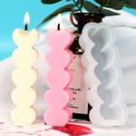 D2111-1 DIY Drop Mold Heart Candle Silicone Mold - Image 5