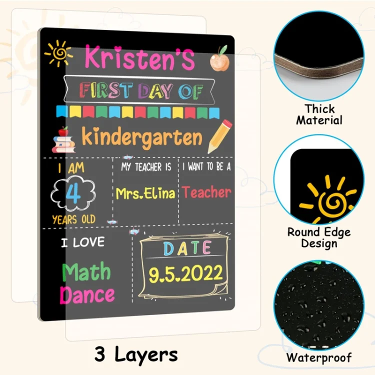 TBD06026715_3.webp Children Graduation Photo Hanging Crafts Blackboard Message Board - Image 4