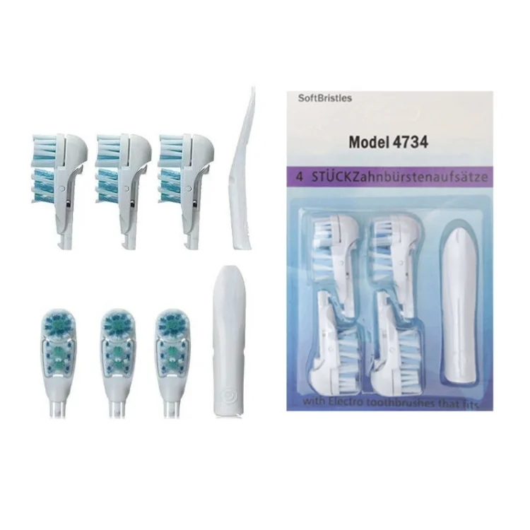 TBD06026749.webp 4 PCS/Set Multi-directional Electric Replacement Toothbrush Head for Oral B 3733 4732 4734 - Image 1