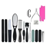 DT17-1 17 In 1 Pedicure Kit Foot File And Grinder Exfoliating Manicure And Pedicure Tools