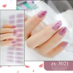 22 Fingers Shiny Onion Powder Starry Waterproof Nail Sticker - Image 6