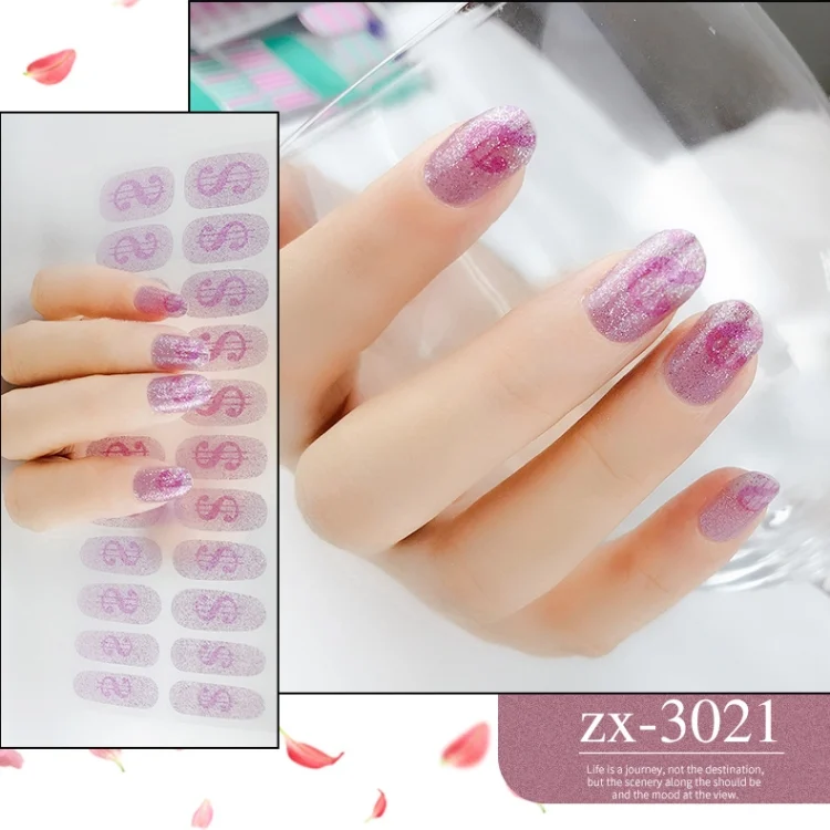 TBD0602675301A_1.webp 22 Fingers Shiny Onion Powder Starry Waterproof Nail Sticker - Image 6
