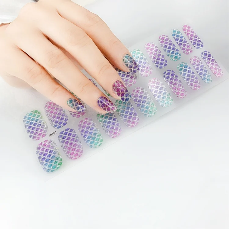 TBD0602675301_B2.webp 22 Fingers Shiny Onion Powder Starry Waterproof Nail Sticker - Image 3