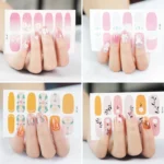 10 PCS 3D Hot Stamping Waterproof Nail Art Sticker - Image 2