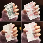 10 PCS 3D Hot Stamping Waterproof Nail Art Sticker - Image 3