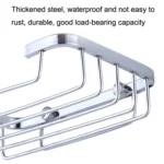 Stainless Steel Wall-Mounted Bathroom Soap Storage Rack - Image 5