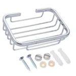 Stainless Steel Wall-Mounted Bathroom Soap Storage Rack - Image 6