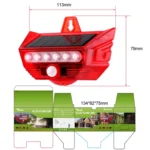 RC-710 Solar Burglar Alarm Light Remote Control Human Body Induction Drive - Image 2