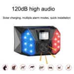 RC-711 Solar Outdoor Orchard Fish Pond Anti-theft Human Body Infrared Alarm - Image 2