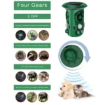 RC-543 Solar Energy 360 Degree Omnidirectional Ultrasonic Bird Repeller Animal Repeller - Image 4