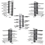 Kitchen Vertical Folding Detachable Pot Lid Holder, Specification: - Image 2