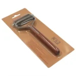 Pet Wooden Handle Dual-purpose Stainless Steel Comb Pet Hair Removal Comb - Image 6