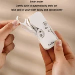 FukuBook Portable Mini Automatic Opening and Closing Floss Storage Box with Floss - Image 5