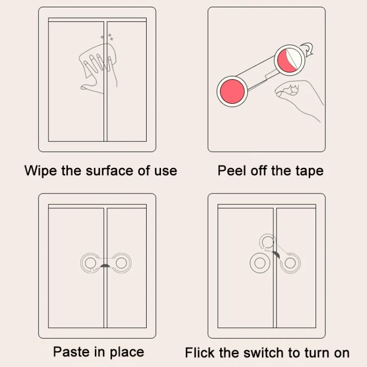TBD0602703001_B4.webp 20 PCS Children Home Wardrobe Anti-opening Safety Lock - Image 5