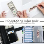 A6 PU Leather Color Printing Notebook Zipper Bag Loose-leaf Budget Binder - Image 5